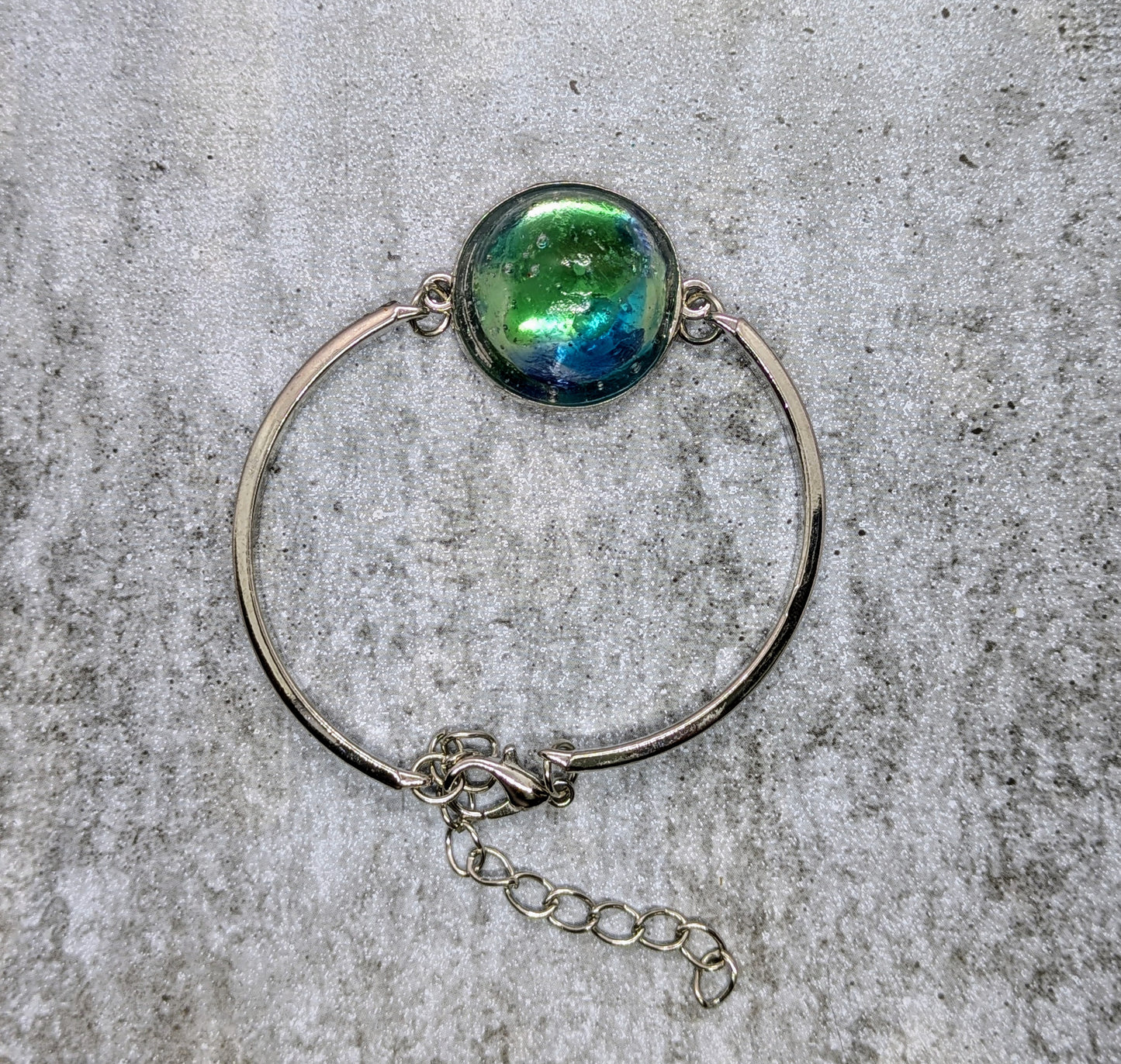 BANGLE 0010 Blue and Green glass