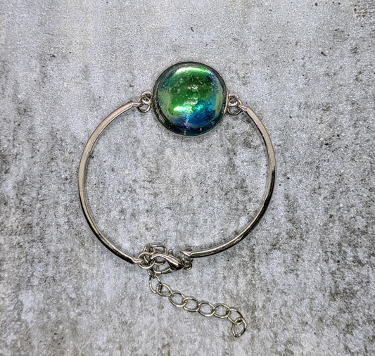 BANGLE 0010 Blue and Green glass